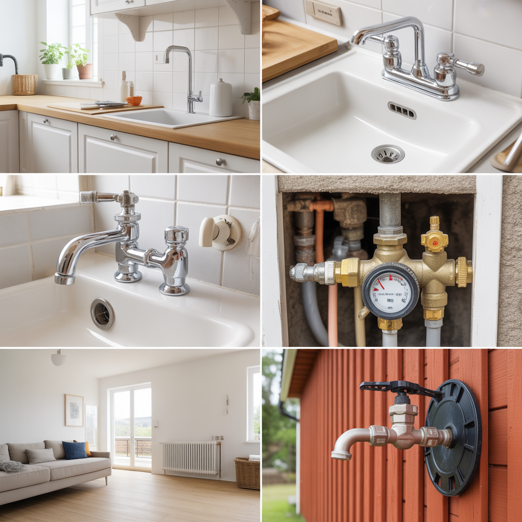 avstangningsventiler i hemmet checklista rum for rum