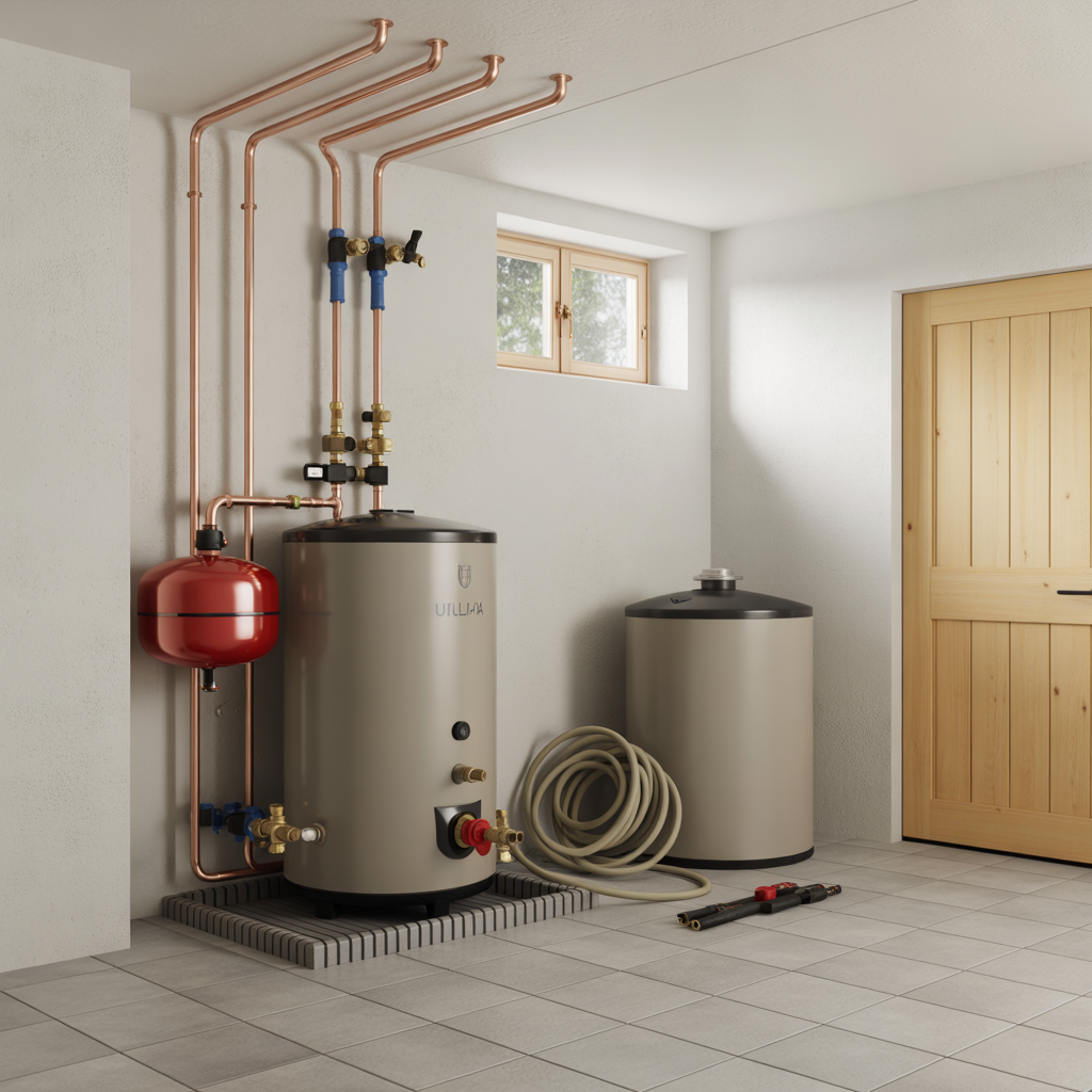 kostnad for byte av varmvattenberedare 2025 vad ingar i pris